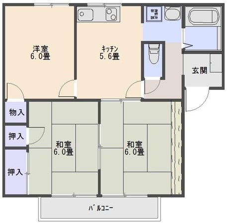 ケイムズハイムⅢの物件間取画像